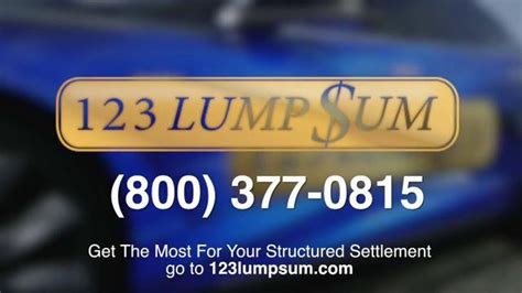 123 Lump Sum commercials