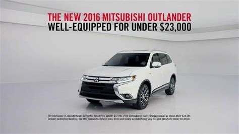 2016 Mitsubishi Outlander TV commercial - Quiet