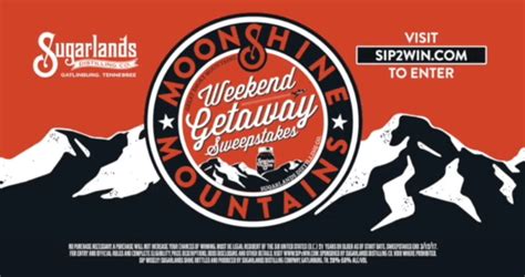 2017 Moonshine and Mountains Sweepstakes TV Spot, 'Weekend Getaway' created for Sugarlands Distilling Company