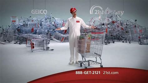 21st Century Insurance TV commercial - Falling Shopping Carts