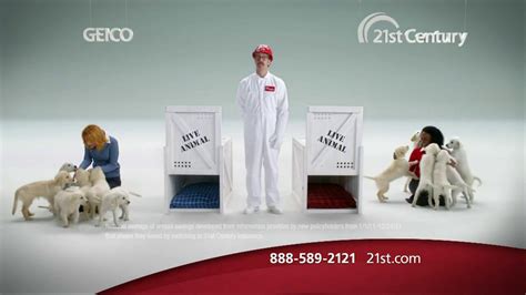 21st Century Insurance TV commercial - Puppy Comparison
