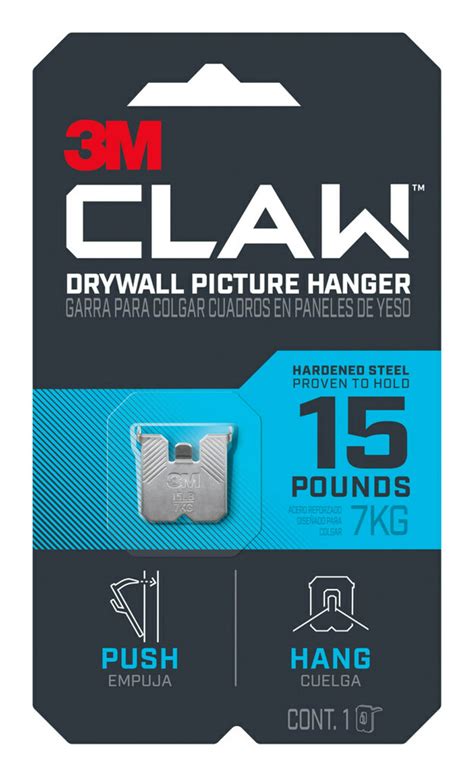 3M Claw Drywall Picture Hanger 15 Pounds logo