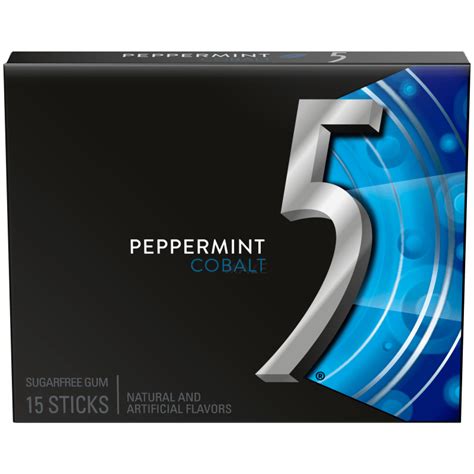 5 Gum Peppermint Cobalt logo