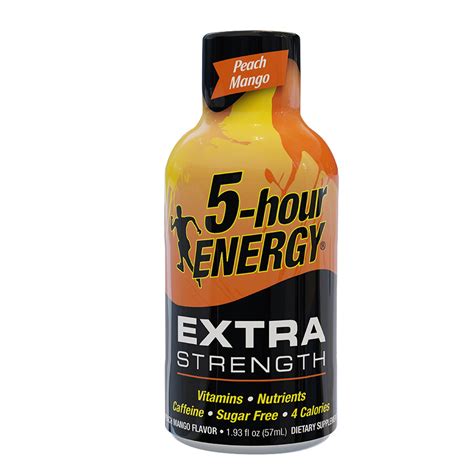 5-Hour Energy Extra Strength Peach Mango logo