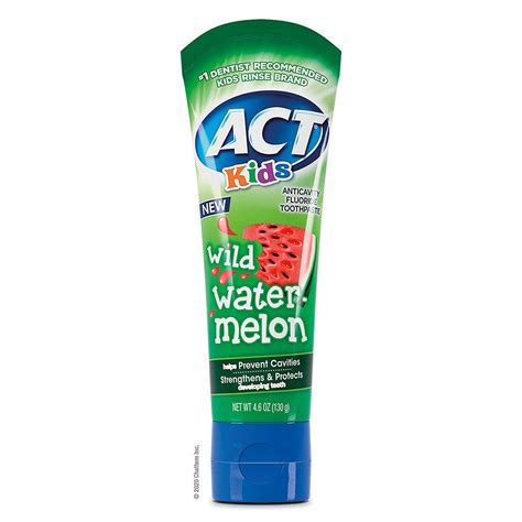 ACT Fluoride Anticavity Kids Flouride Wild Watermelon logo
