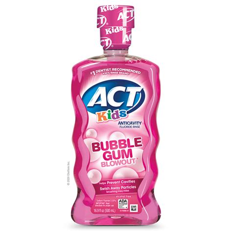 ACT Fluoride Kids Anticavity Bubblegum Fluoride logo