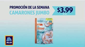 ALDI TV commercial - Camarones jumbo: $3.99