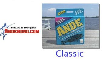 ANDE Monofilament Classic TV commercial - Refill Your Reel