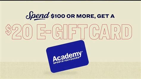 Academy Sports + Outdoors Online Only Three Day Sale TV Spot, 'E-Gift Card'