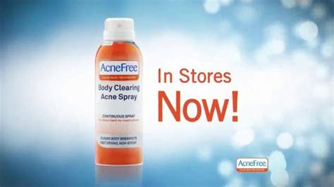 Acne Free Body Clearing Acne Spray TV commercial