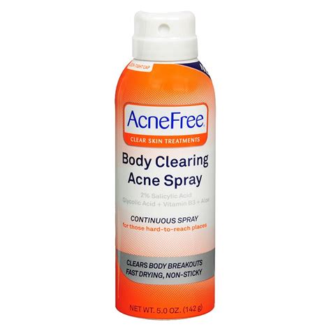 AcneFree Body Clearing Acne Spray commercials