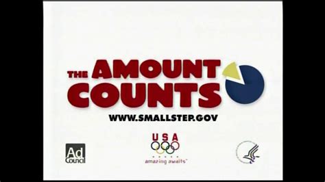 Ad Council TV Commercial 'The Amount Counts' created for Ad Council