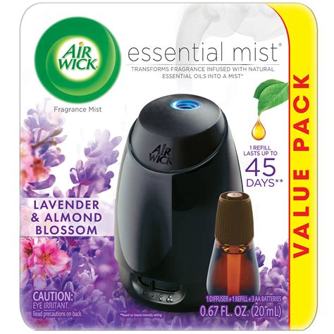 Air Wick Essential Mist Lavender & Almond Blossom Diffuser Fragrance Refill logo