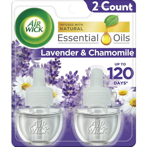 Air Wick Essential Oils Lavender & Chamomile Plug In logo