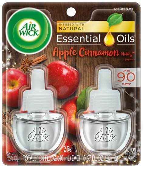 Air Wick Plug in Scented Oils Apple Cinnamon Medley Refills