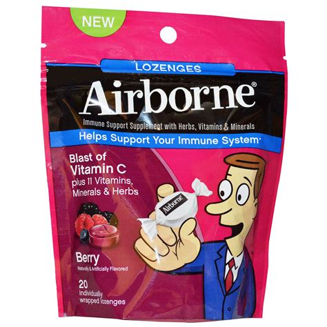Airborne Lozenges With Vitamin C logo