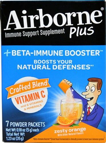 Airborne Plus Energy Beta Immune Booster Vitamin C commercials