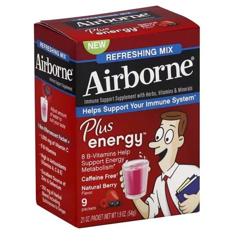 Airborne Plus Energy Natural Berry commercials
