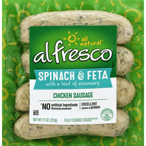Al Fresco All Natural Spinach & Feta Chicken Sausage logo