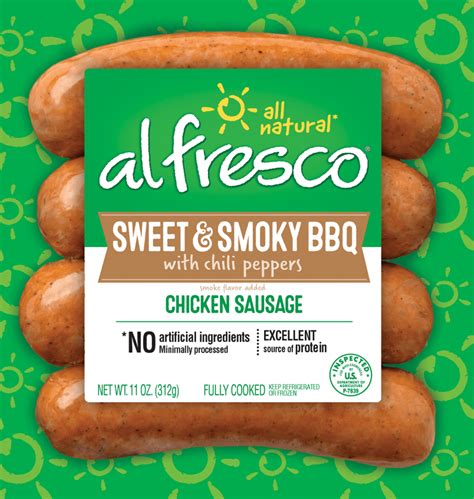 Al Fresco All Natural Sweet & Smokey BBQ Chicken Sausage logo