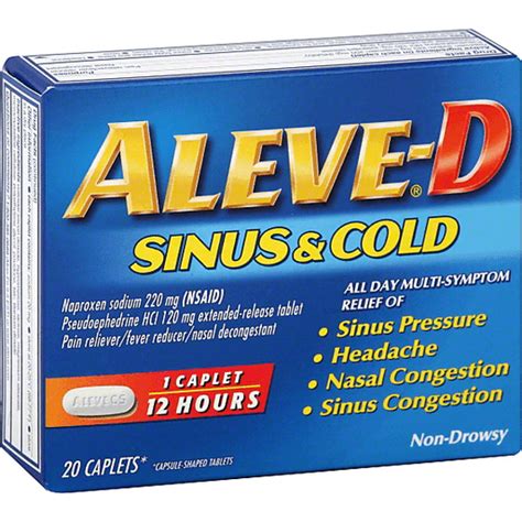 Aleve Aleve-D Sinus & Cold commercials