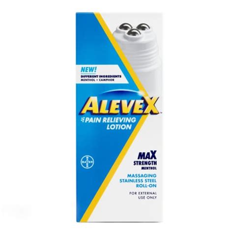 Aleve AleveX Massaging Stainless Steel Roll-On logo