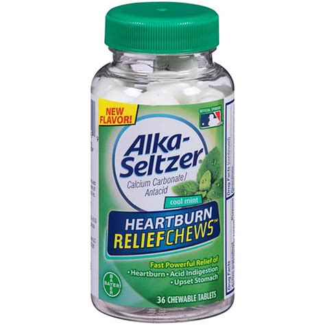 Alka-Seltzer Cool Mint Heartburn Relief Chews logo