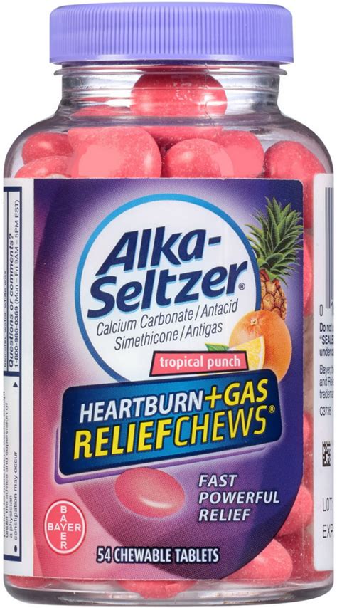 Alka-Seltzer Heartburn Relief Chews Tropical Punch