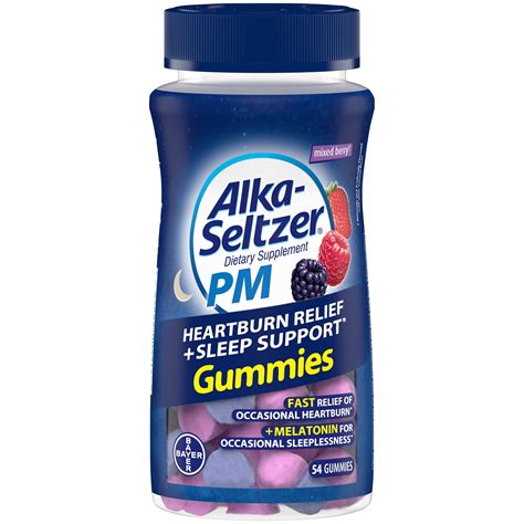 Alka-Seltzer PM Heartburn Relief + Sleep Support Gummies