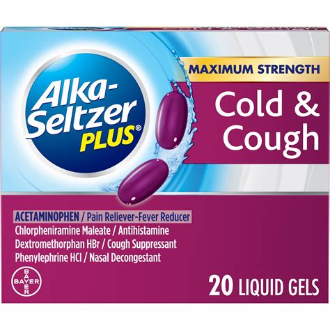 Alka-Seltzer Plus Cold & Cough Liquid Gels logo