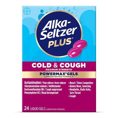 Alka-Seltzer Plus Maximum Strength Cold & Cough PowerMax Gels logo