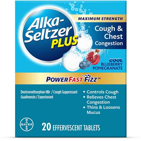 Alka-Seltzer Plus Maximum Strength Cough & Chest Congestion PowerFast Fizz