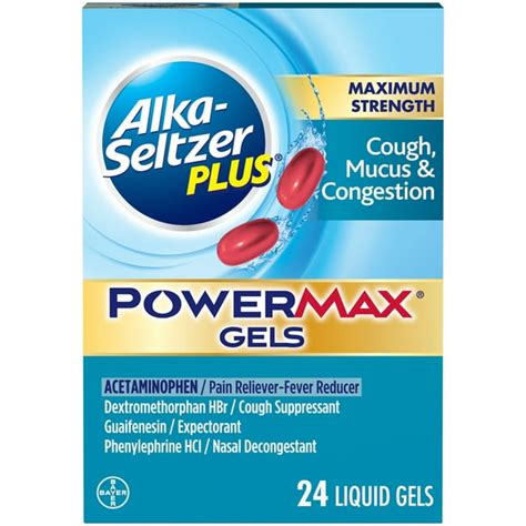 Alka-Seltzer Plus Maximum Strength Cough, Mucus & Congestion PowerMax Gels logo