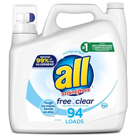 All Laundry Detergent Free Clear Liquid Detergent commercials