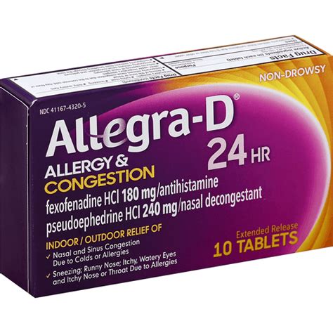 Allegra 24-Hour Allergy and Congestion