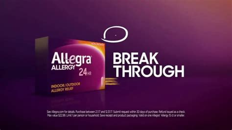 Allegra Allergy 24hr TV Spot, 'Hold You Back' featuring CJ Lengua