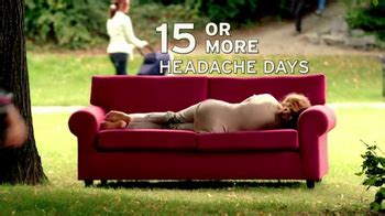 Allergan, Inc. TV Commercial For My Chronic Migraine Red Couch