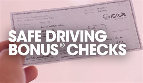 Allstate Safe Driving Bonus Checks commercials