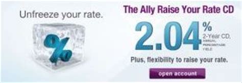 Ally Bank Raise Your Rate 2-Year CD logo