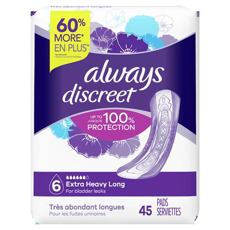 Always Discreet Extra Heavy Long Pads commercials