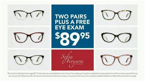 America's Best Contacts and Eyeglasses Sofia Vergara Collection TV Spot, 'Two Pairs for $89.95'