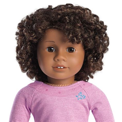 American Girl Truly Me Doll: Dark Skin, Curly Dark Brown Hair, Brown Eyes logo