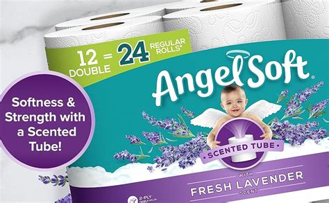 Angel Soft Fresh Lavender Scented Tube logo