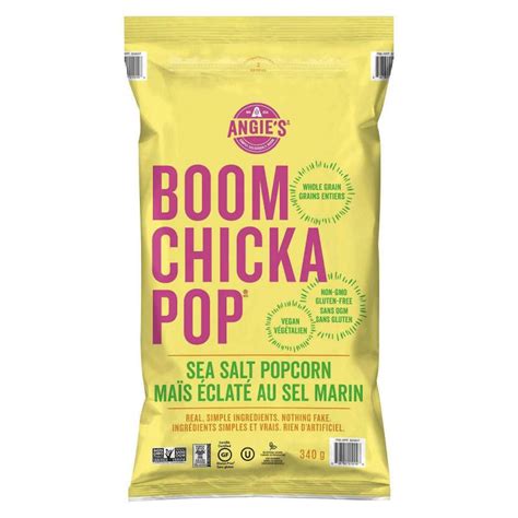 Angie's Boom Chicka Pop Sea Salt Popcorn logo