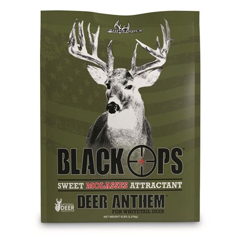 Ani-Logics Black Ops DEER ANTHEM Sweet Molasses Granular Deer Attractant logo