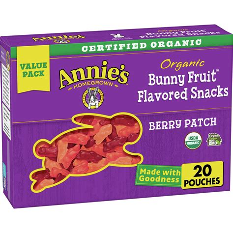 Annie's Organic Bunny Fruit Snacks - Berry Patch logo