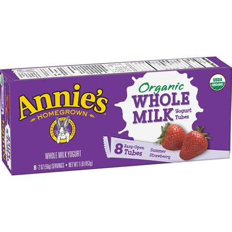 Annie's Strawberry Yogurt Tubes logo