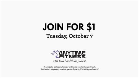 Anytime Fitness Join for $1 TV Spot, 'Get To A Healthier Place' created for Anytime Fitness
