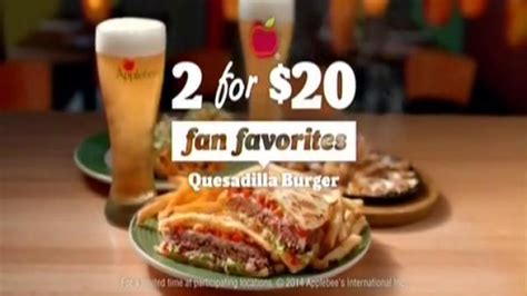 Applebee's 2 for $20 Menu: Quesadilla Burger TV Spot, 'Power of Unity'