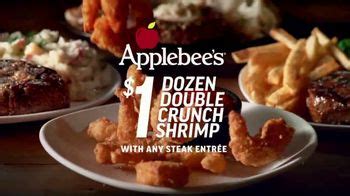 Applebees Double Crunch Shrimp TV commercial - Any Steak Entree